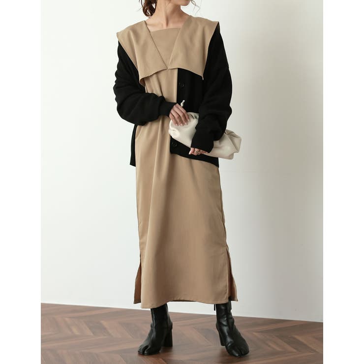 1枚でコーデが完成する、セーラーカラーワンピ [低身長サイズ有