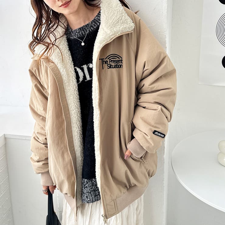 FIRST MOOD】ナイロン裏ボアブルゾン[品番：GERW0010724]｜GeeRA