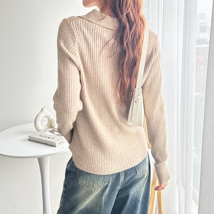 U．S． POLO ASSN．】ポロ衿リブニット[品番：GERW0011065