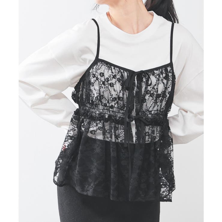 トップス キャミソール レース[品番：HNSW0010264]｜Honeys（ハニーズ