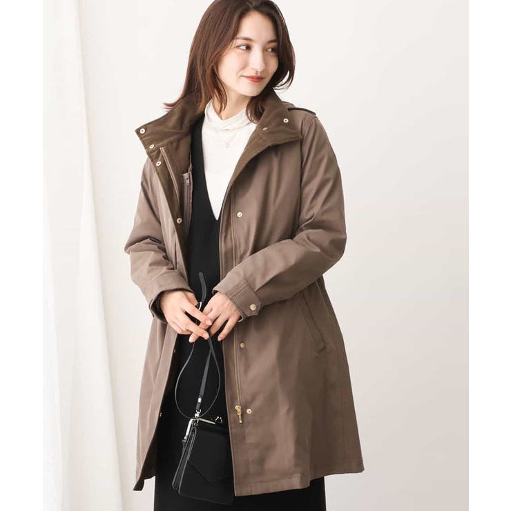 ダウンライナー付きマルチwayモッズコート/撥水加工[品番：ITKW0014383