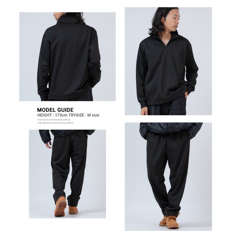 セットアップ メンズ ハーフジップ[品番：IP000007440]｜improves