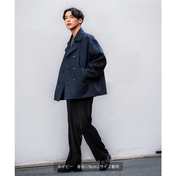 ピーコート メンズ メルトン[品番：IP000005796]｜improves（イン