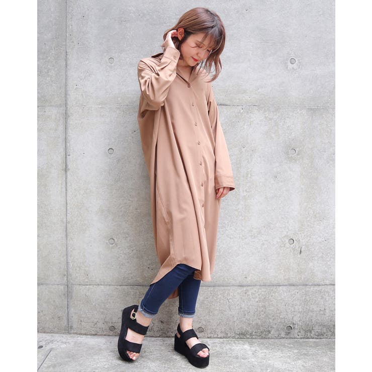 ロングシャツ／ワンピース[品番：INGW0004012]｜INGNI （イング）の