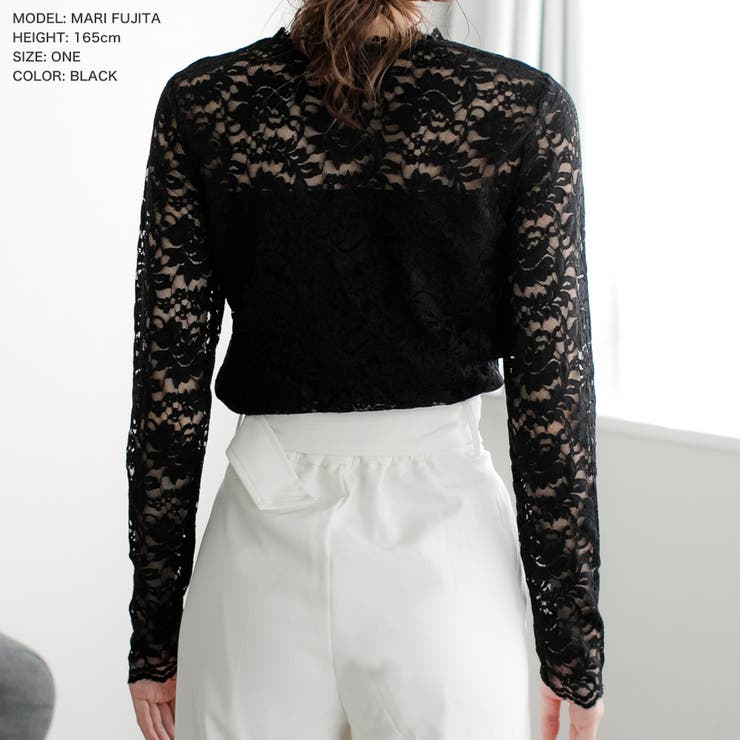 スカラップ総レーストップス [20640 カットソー[品番：BA000004726