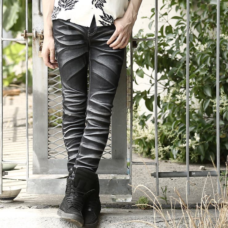 韓国 服◇SEANA(シーナ)パワーストレッチウェイブスキニーパンツ