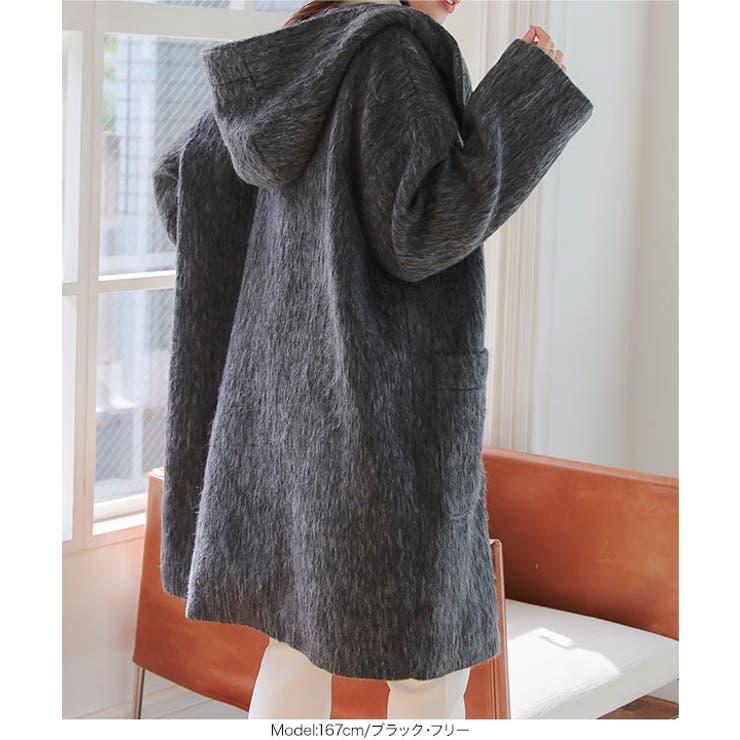 シャギーロングダッフルコート［K1346］[品番：KO000014924]｜KOBE