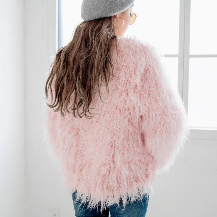 モフモフファーコート きれいめ大人 大人レディ[品番：LYLW0000159