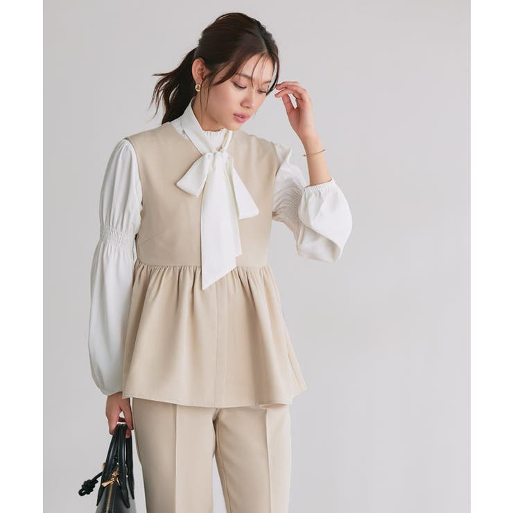 選べるペプラムセットアップ セットアップ ペプラム[品番：PRTW0004719