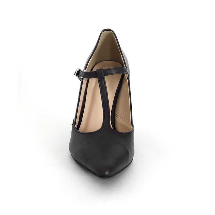 ポインテッドトゥTストラップパンプス パンプス シューズ[品番