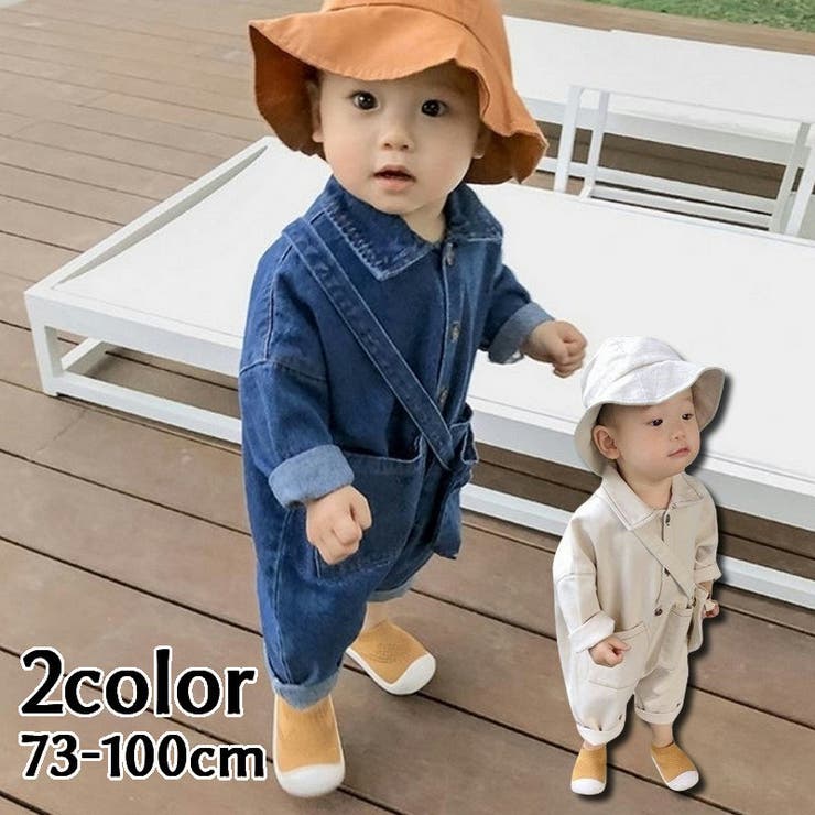 ロンパース カバーオール つなぎ[品番：FQ000168596]｜PlusNao