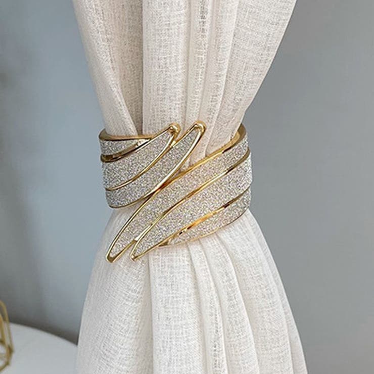 カーテンホルダー 2個セット カーテン留め[品番：FQ000187336