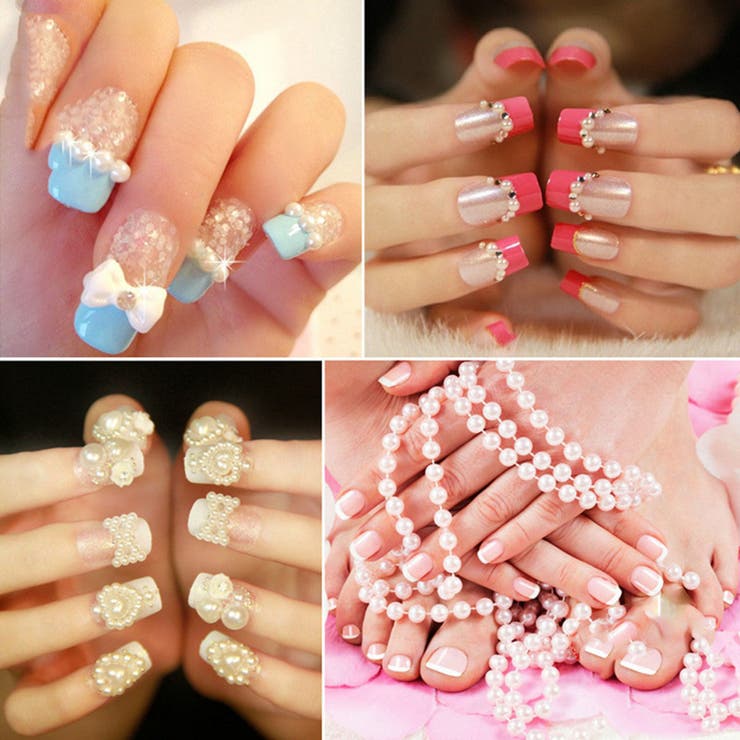 ネイルパーツセット アクセサリーパーツ パール調ビーズ[品番