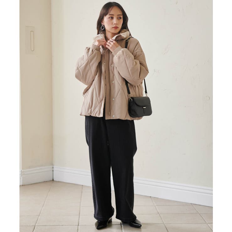 ダイヤキルトスタンドカラーブルゾン[品番：RANW0000030]｜RANAN