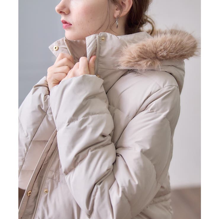 ダウンコート＆ベビーケープセット ママコート ママダウンコート[品番