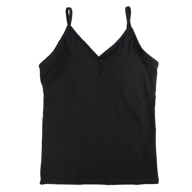 Katie♡ギンガムチェック クロップドキャミソール 黒 ブラック Katie