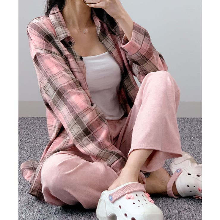 チェックシャツ レディース 長袖[品番：KH000014904]｜VIVID LADY