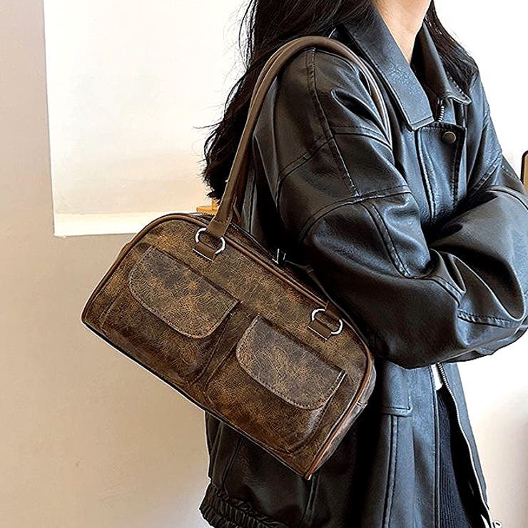 ヴィンテージライクスクエアショルダーバッグ 春 夏[品番：SHNW0011595