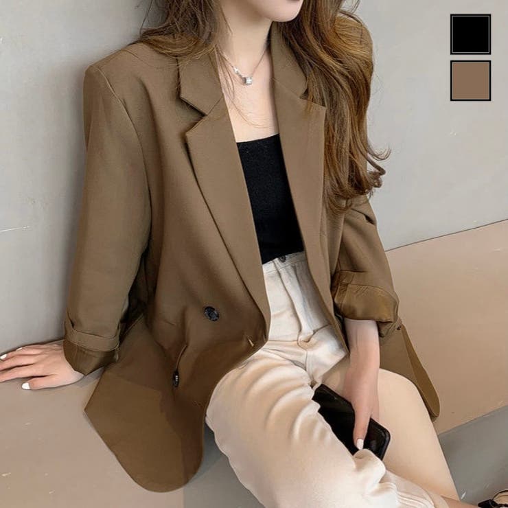 春夏新作】テーラードダブルジャケット[品番：SHNW0012195]｜LADY LIKE