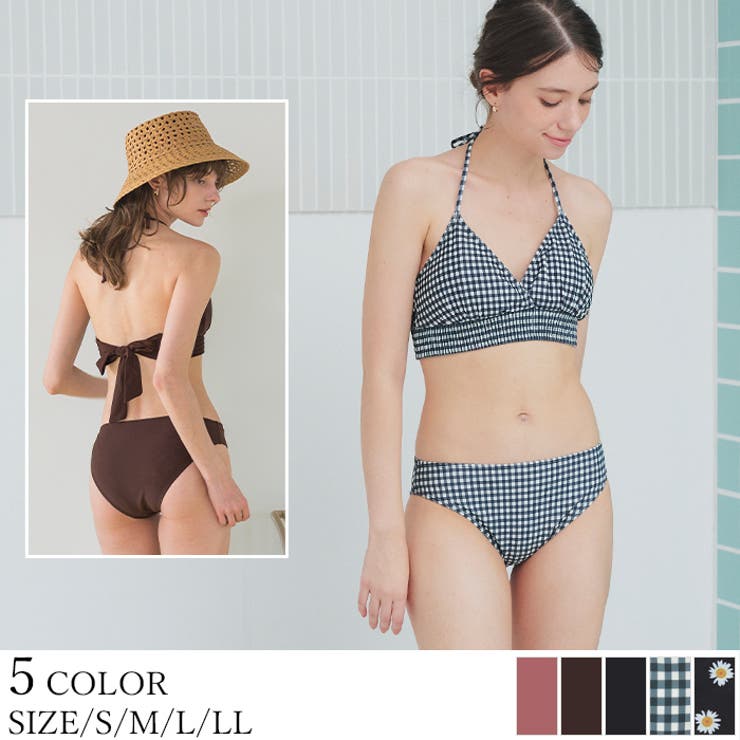 バックリボンホルターネックビキニ/水着【SEADRESS シードレス】[品番
