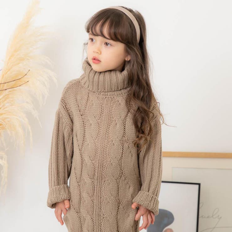 ケーブルニットロングワンピース[品番：VINK0000515]｜URBAN CHERRY