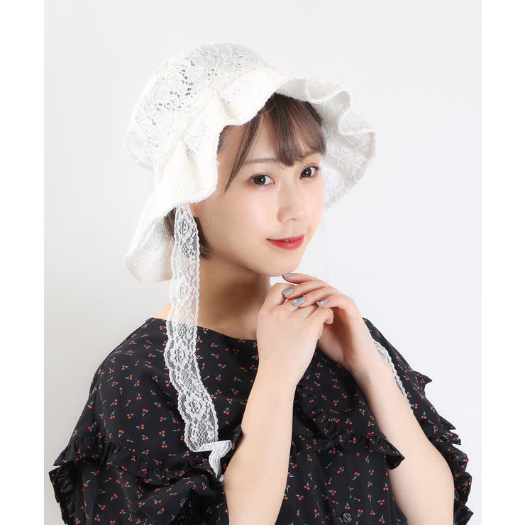 WC】レース付きフリルハット[品番：WG010079041]｜WEGO【WOMEN