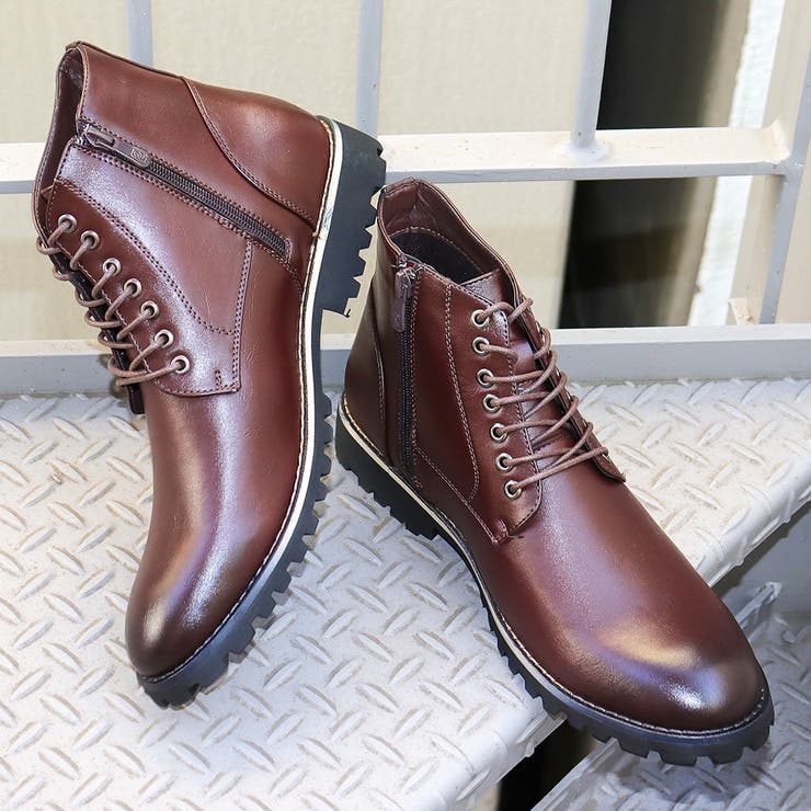 メンズ ストリート セットアップ レースアップ ブーツ☆6351[品番