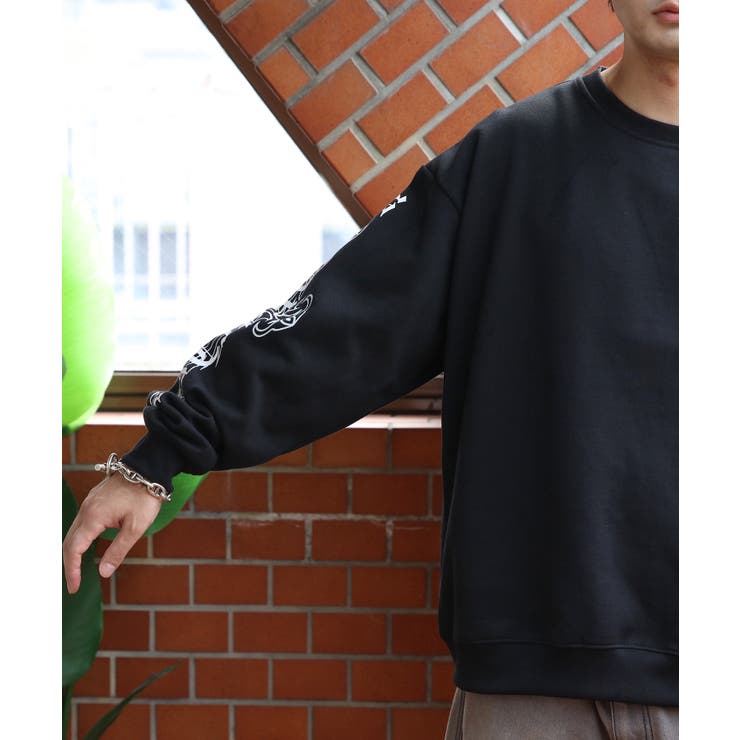 ロゴプリントトレーナー メンズ スウェット ストリート [品番