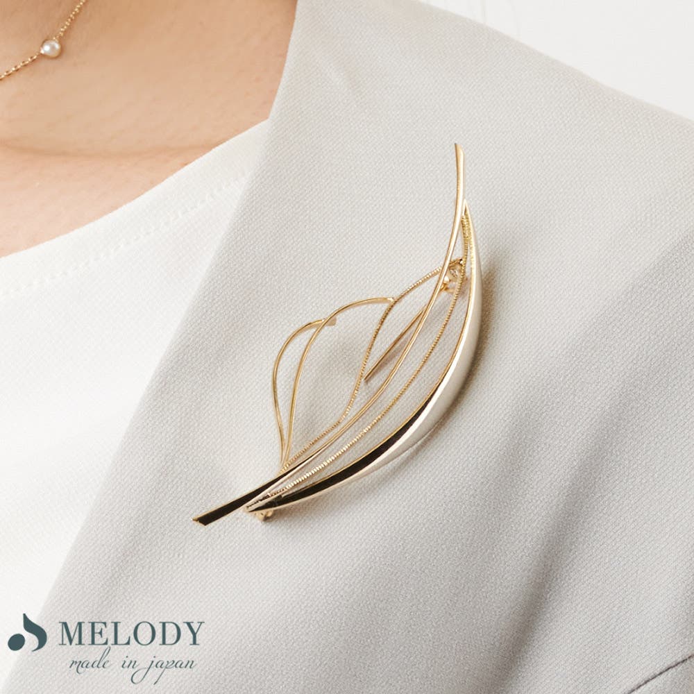 ブローチ ピン フェザー[品番：MLOA0002527]｜Melody Accessory