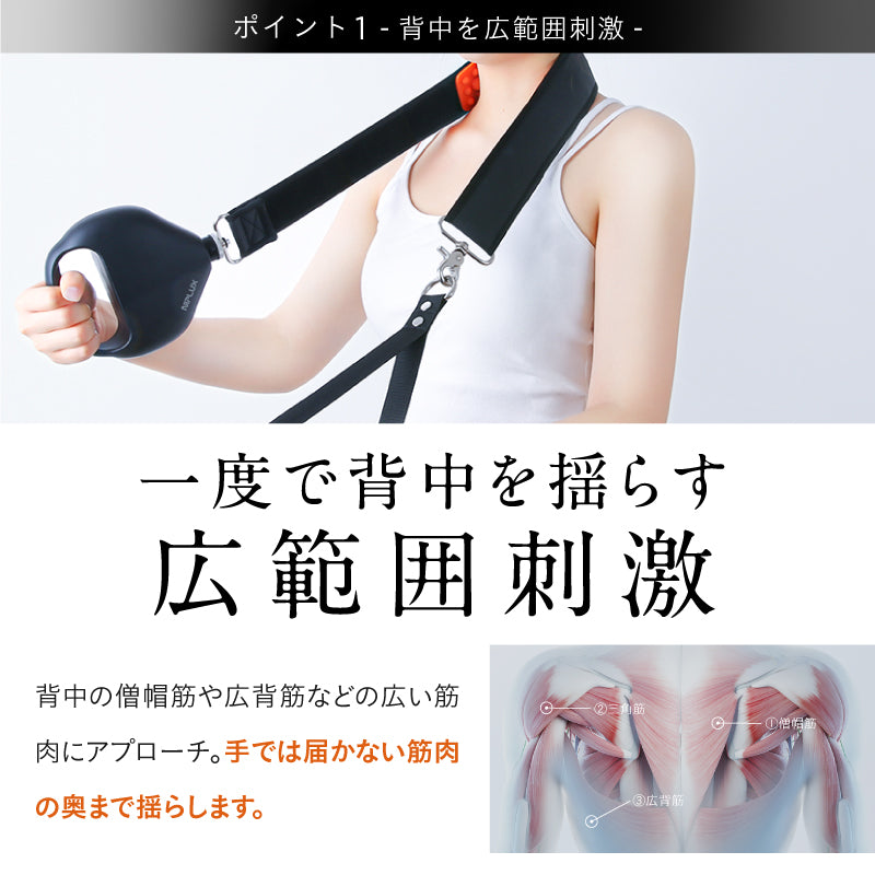 NIPLUX公式店】FASCIALAX U｜3D全面ケア│バンド型リリースガン