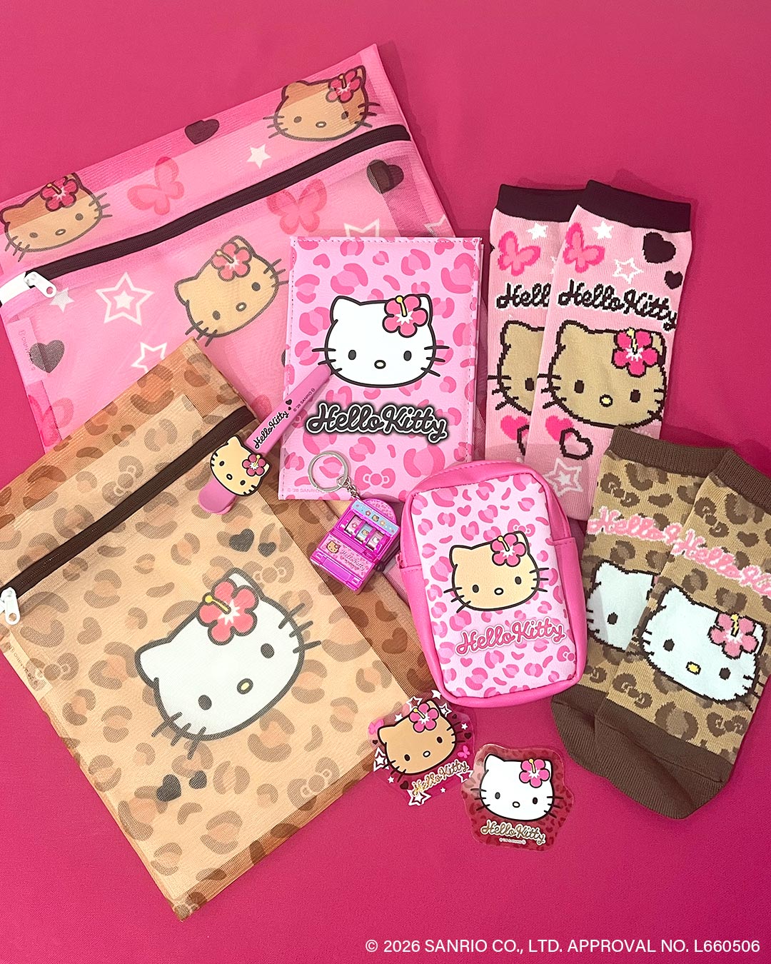 平成ギャル”モチーフの「ハローキティ」限定アイテムが新登場