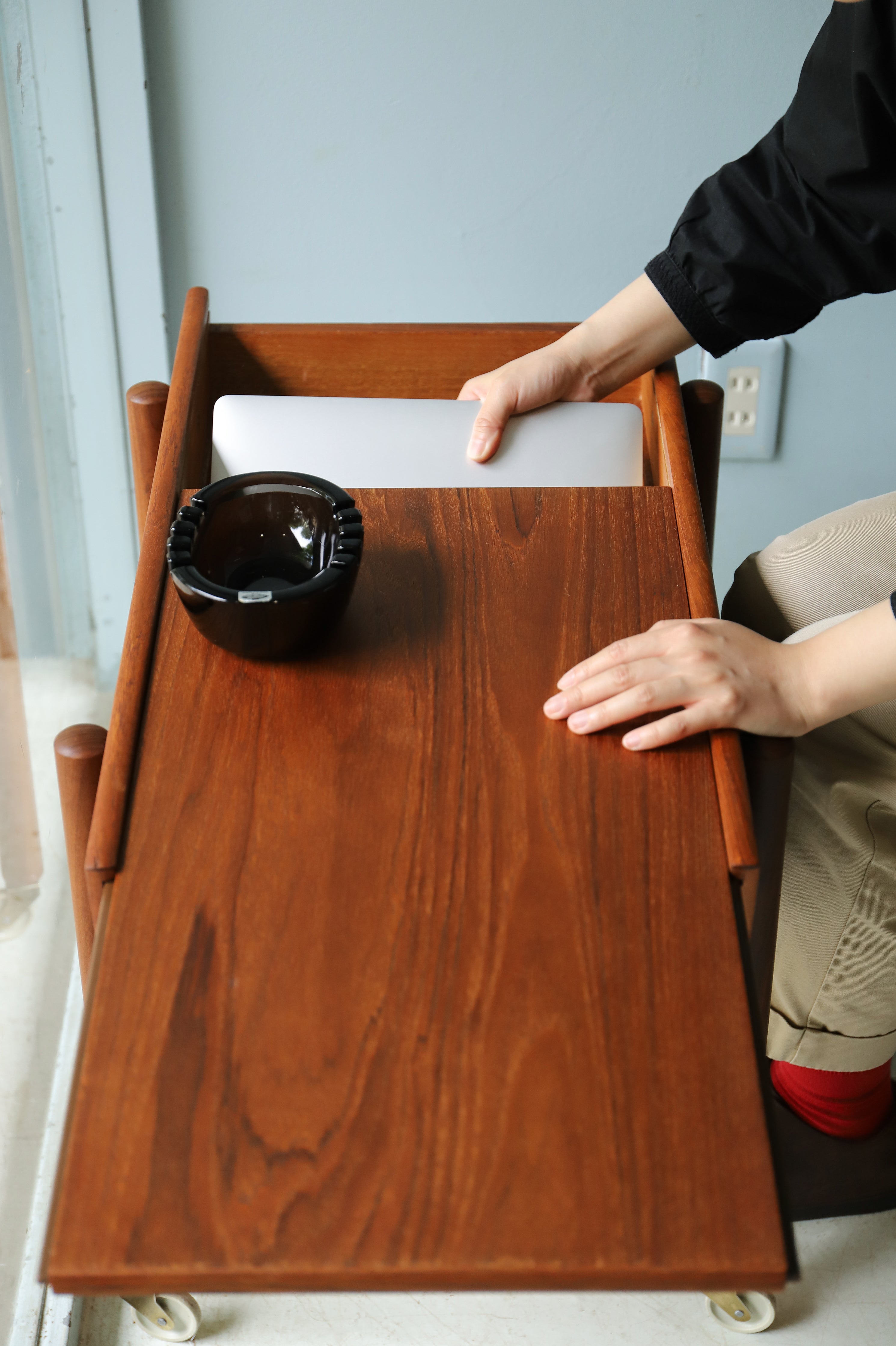 デンマークヴィンテージ ソーイングワゴン テーブル/Danish Vintage