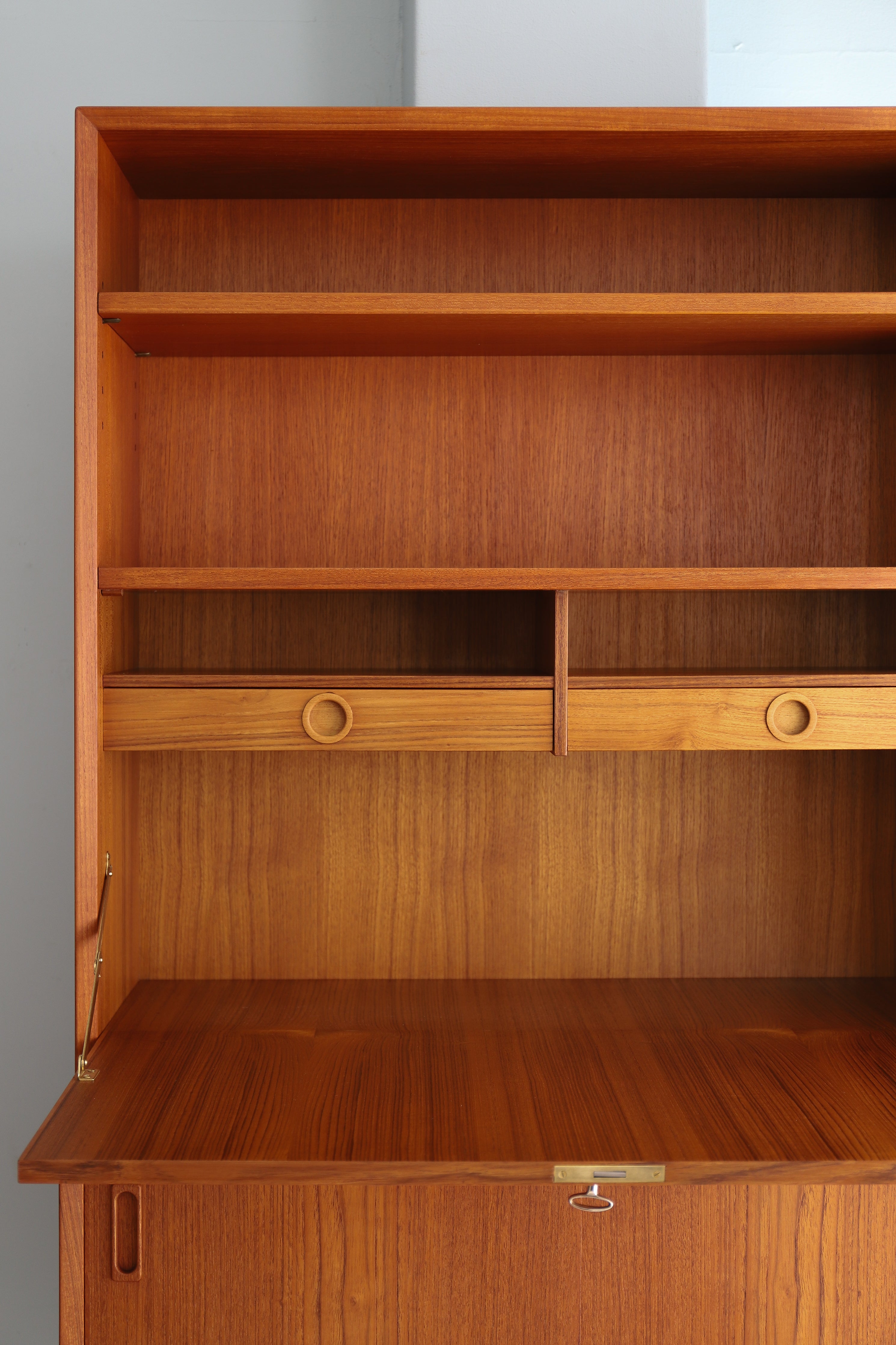 デンマークヴィンテージ ブックケース ビューロー 収納 北欧家具/Lyby