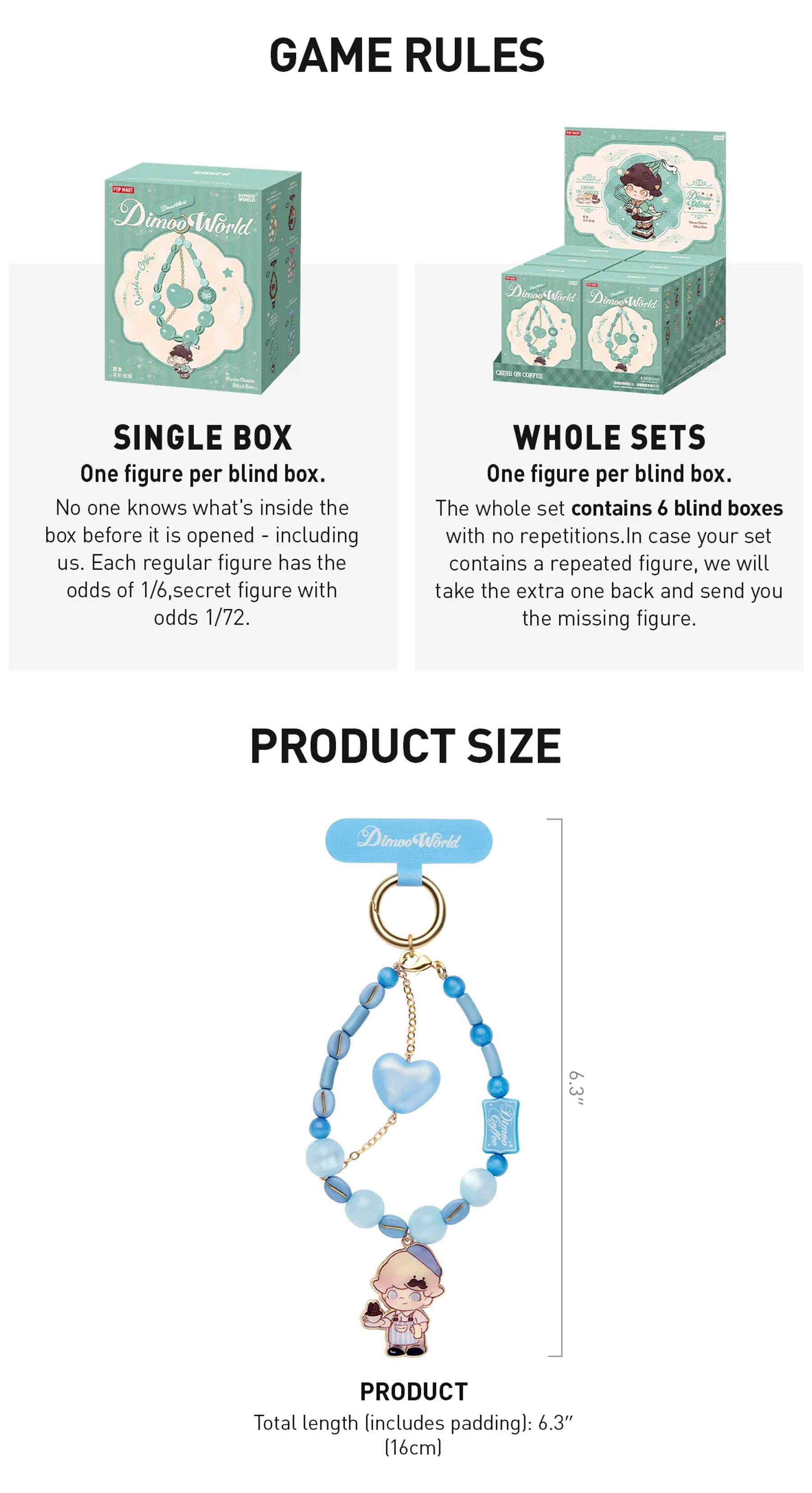 DIMOO Crush On Coffee Series - Phone Charm Blind Box