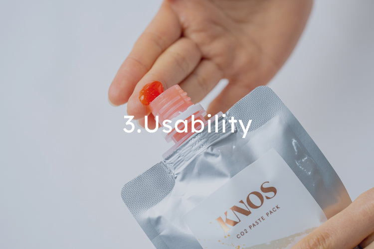 KNOS 炭酸パック CO2 PASTE PACK ノス 株式会社KNOS、新商品となる10g