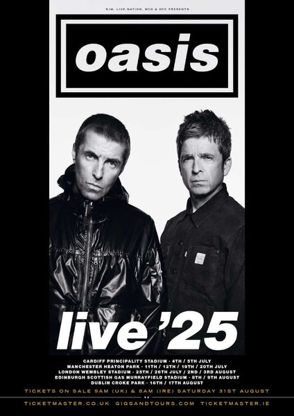 再結成!!】『OASIS LIVE 25』ワールドツアー決定キャンペーン！ – PGS