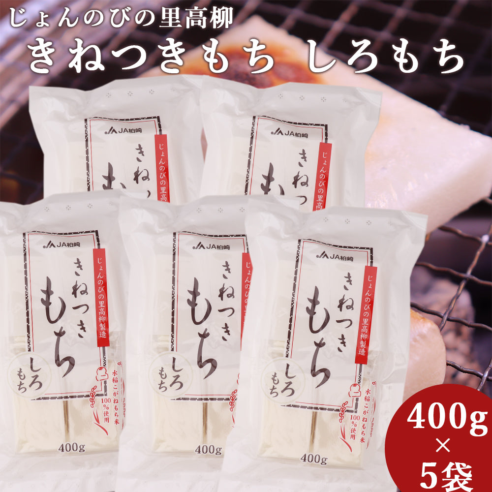 新潟県産 きねつきもち しろもち 400g×5袋 2kg JAえちご中越 – 新潟