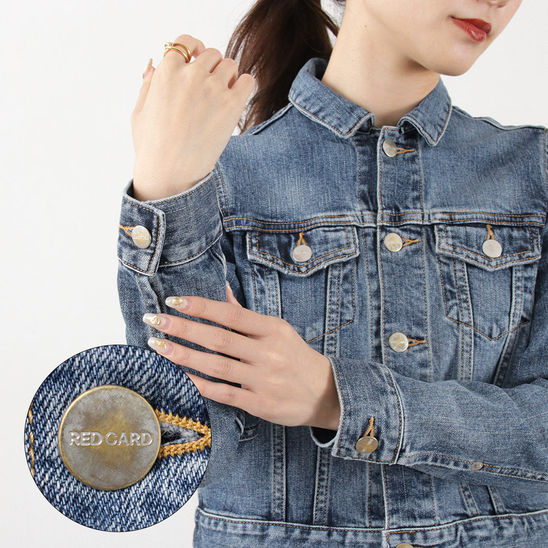 マインデニム ハリントンジャケット サイズ2 レッド マインデニム