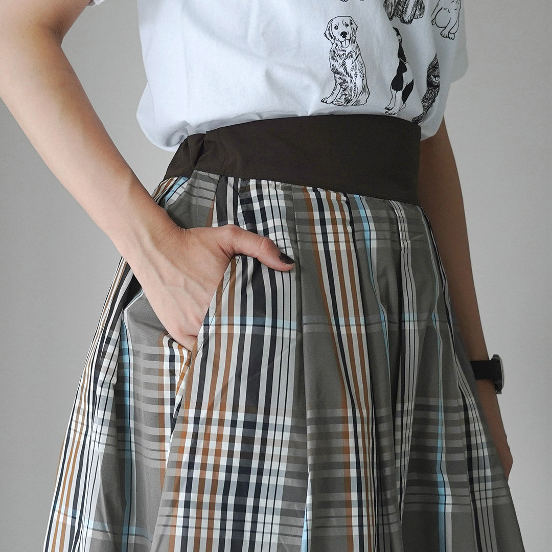 KELEN（ケレン） FELINA チェック Aライン スカート / フレア ロング