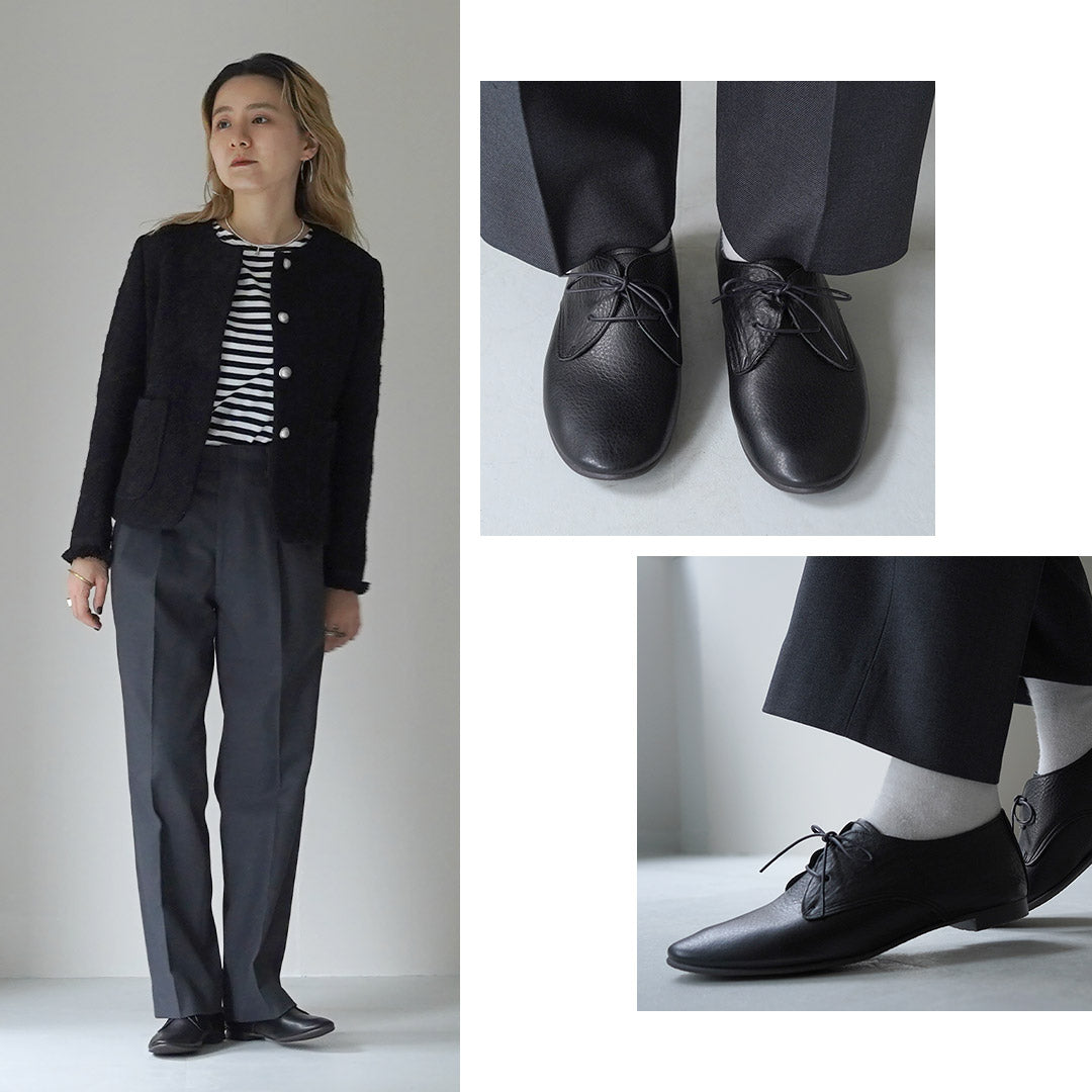 RAMBLE DANCE（ランブルダンス） シュリンクレザー レースアップ