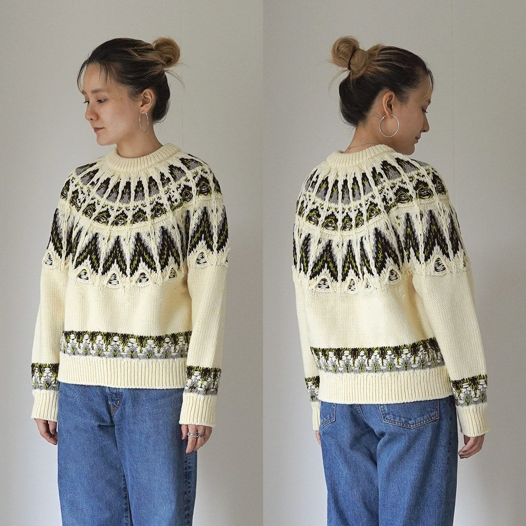 COOHEM（コーヘン） 交編 ノルディック ニットプルオーバー