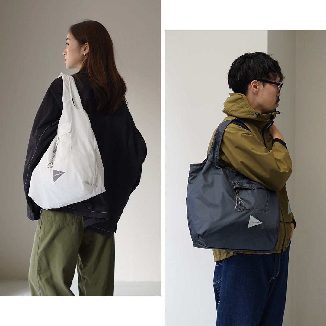 AND WANDER（アンドワンダー） グロッサリー ポケットバッグ