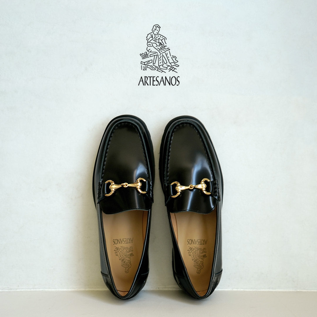 ARTESANOS（アルテサノス） ビット ローファー ガラスレザー