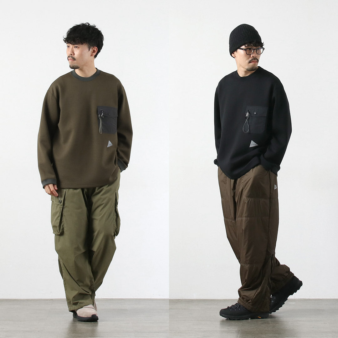 AND WANDER（アンドワンダー） エアリーウォーム プルオーバー