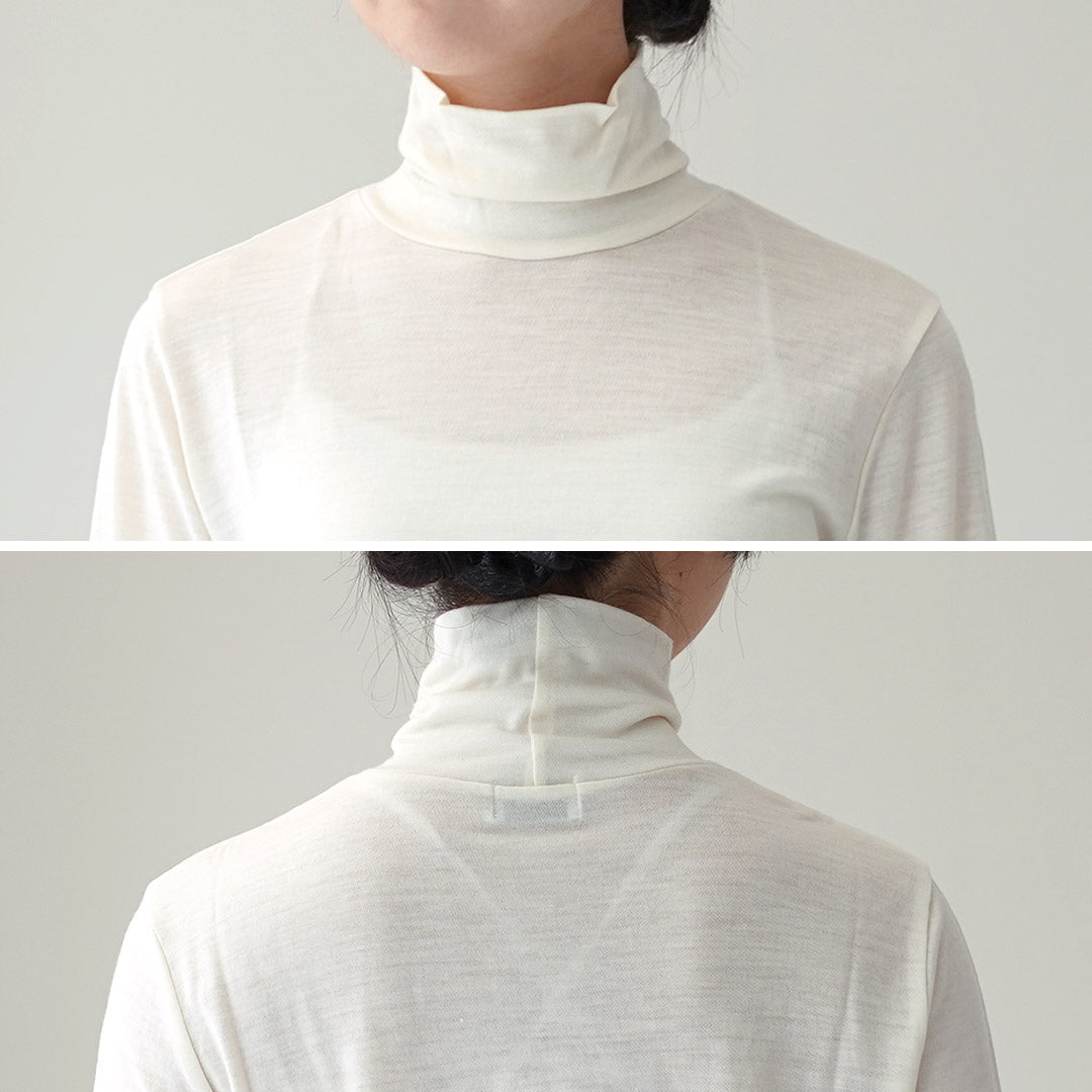 LIFiLL（リフィル） ウーリッシュ ハイネック ロングスリーブ Tシャツ