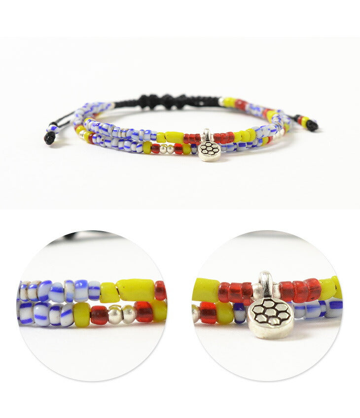 phaduA（パ・ドゥア） マルチ ハンドメイド ビーズ ブレスレット