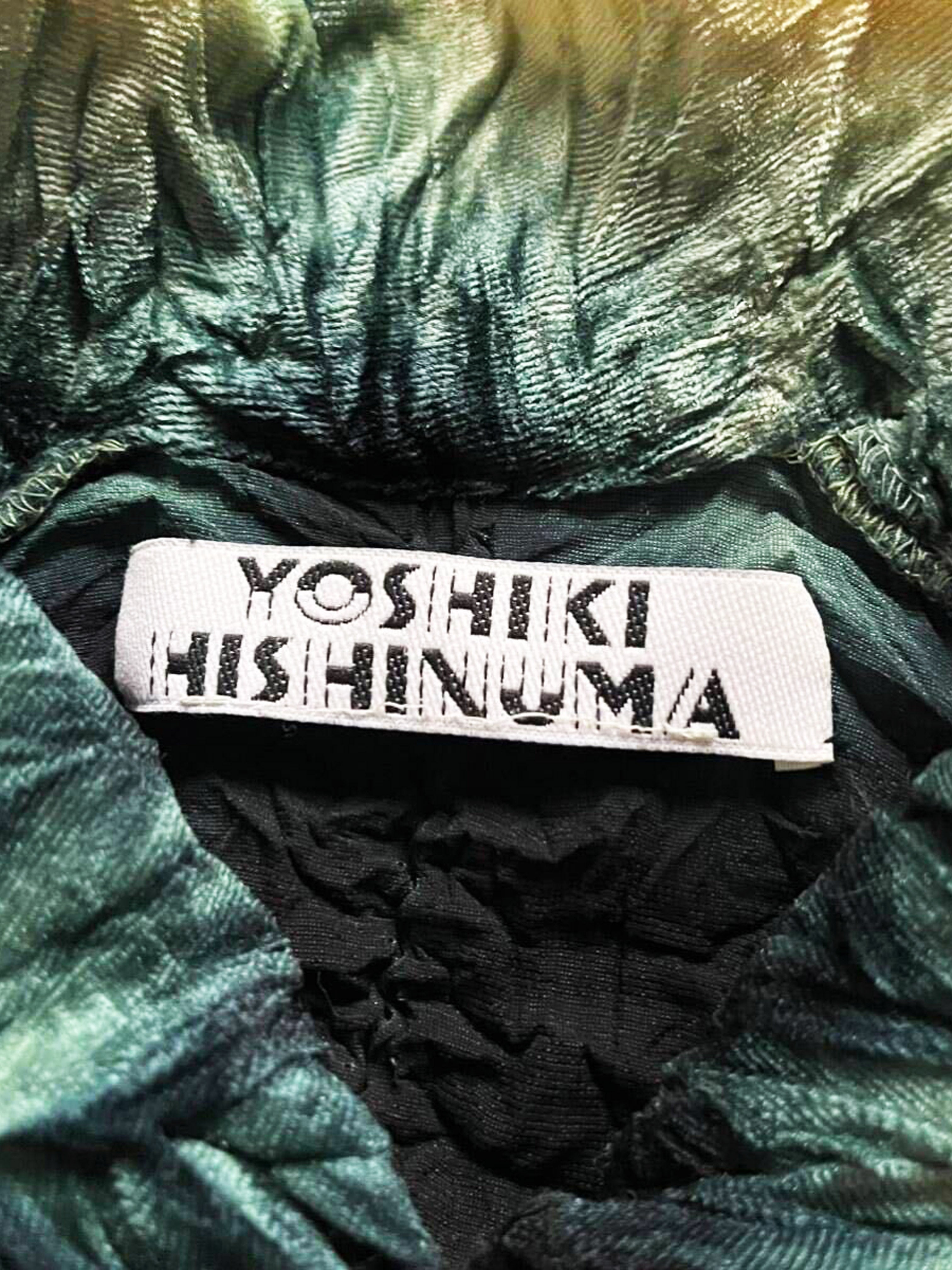 Yoshiki Hishinuma 1990s Rare Green to Black Gradient Dyed Shirt