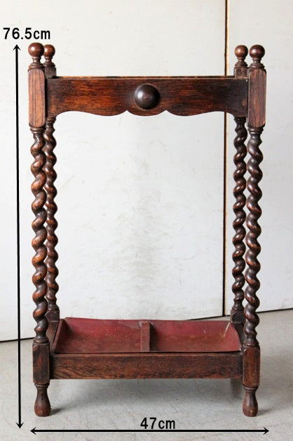 1930年代オーク材アンブレラスタンド（傘立て）奥行き31cm イギリス