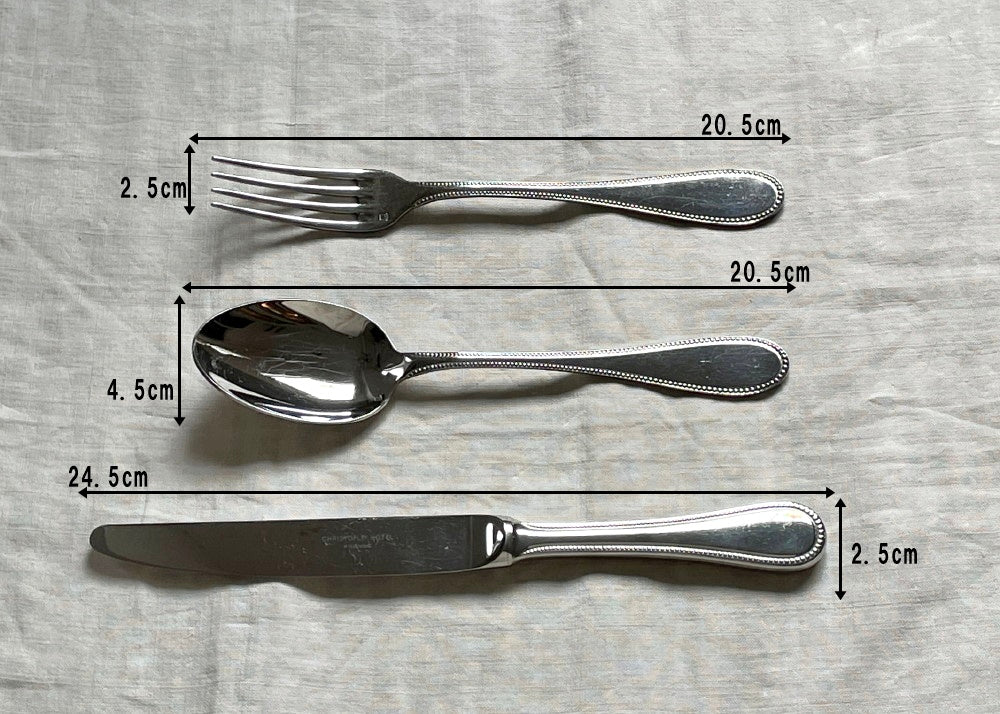 クリストフル社ディナーカトラリー用3本セット フランスアンティーク