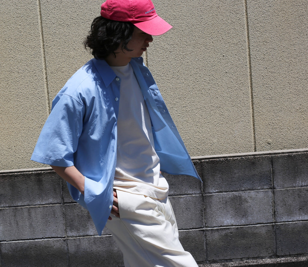 AURALEE WASHED FINX TWILL BIG HALF SLEEVED SHIRT – Chum!